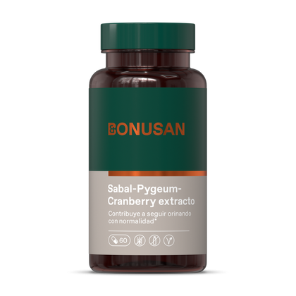 Sabal Pygeum Cranberry Extracto 60 Capsulas | Bonusan - Dietetica Ferrer