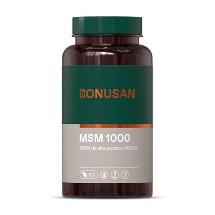 MSM 1000 mg 120 Tabletas | Bonusan - Dietetica Ferrer