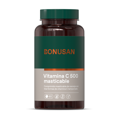 Vitamina C 500 60 Tabletas Masticables | Bonusan - Dietetica Ferrer