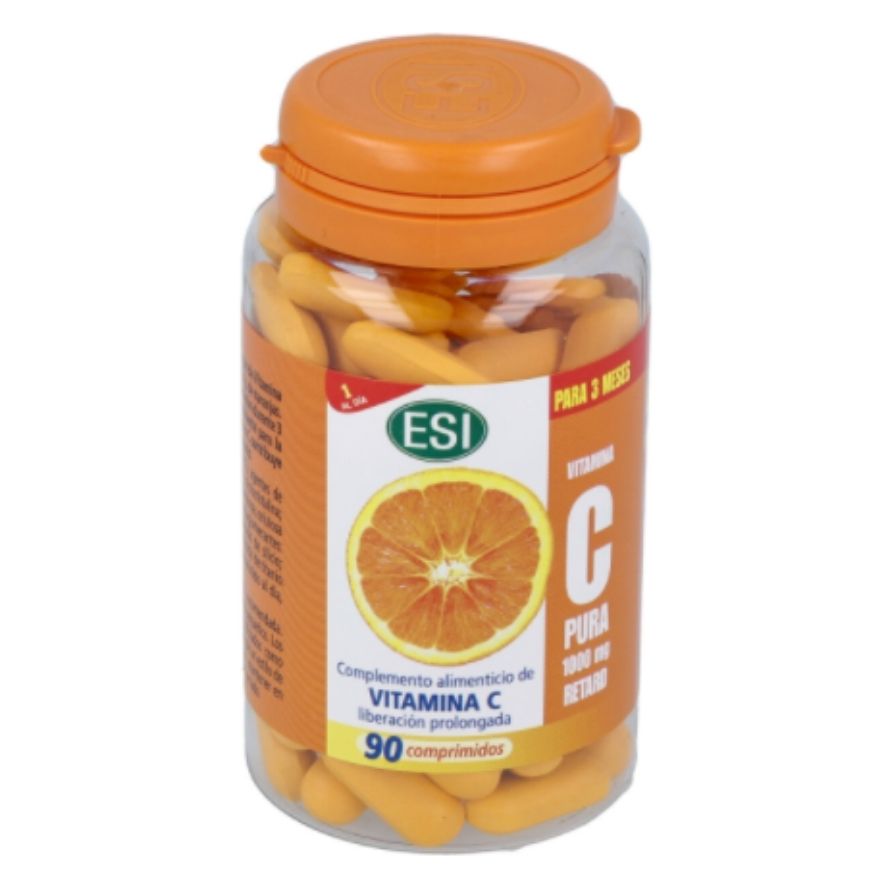 Vitamina C Pura Retard 1000mg 90 Comprimidos | ESI - Dietetica Ferrer