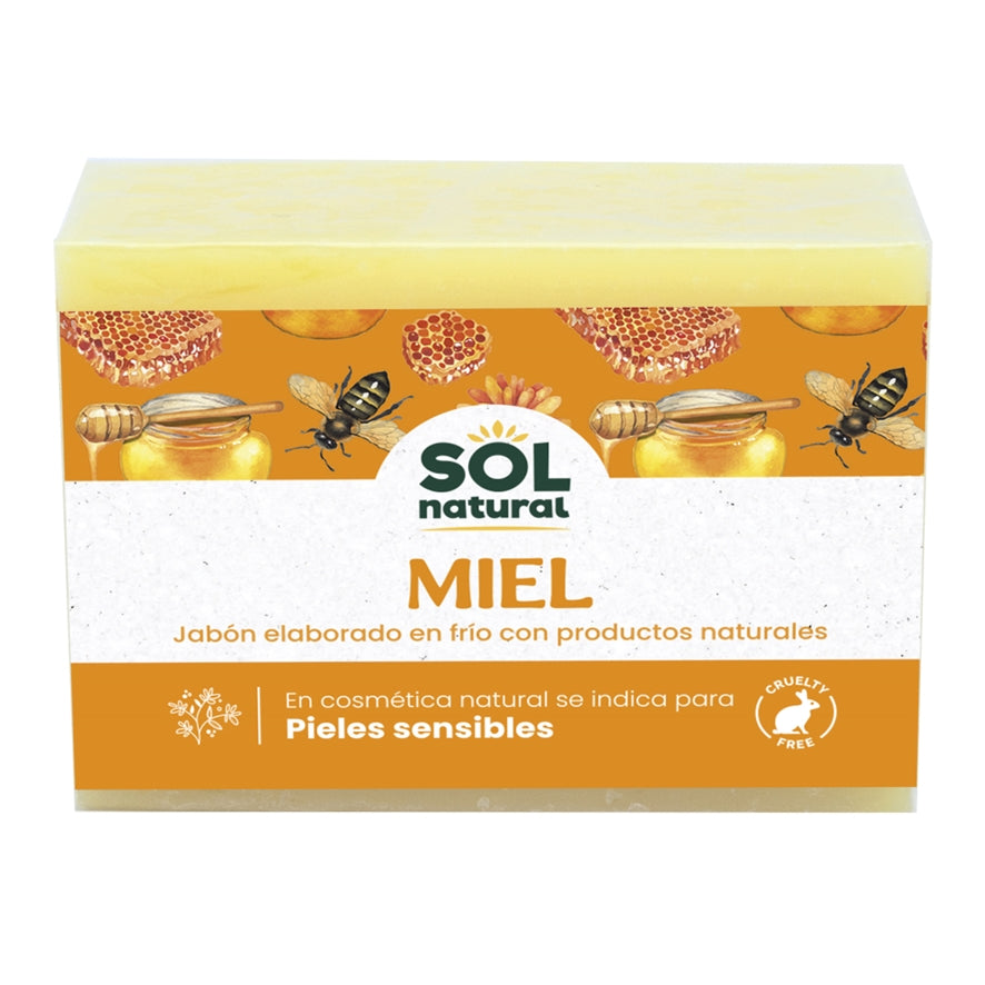 Jabon Natural de Miel 100 gr | Sol Natural - Dietetica Ferrer