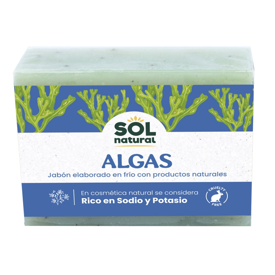 Jabon Natural de Algas 100 gr | Sol Natural - Dietetica Ferrer