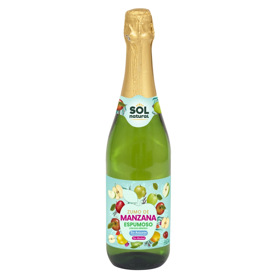 Espumante Maçã Sem Álcool 750 ml | sol natural