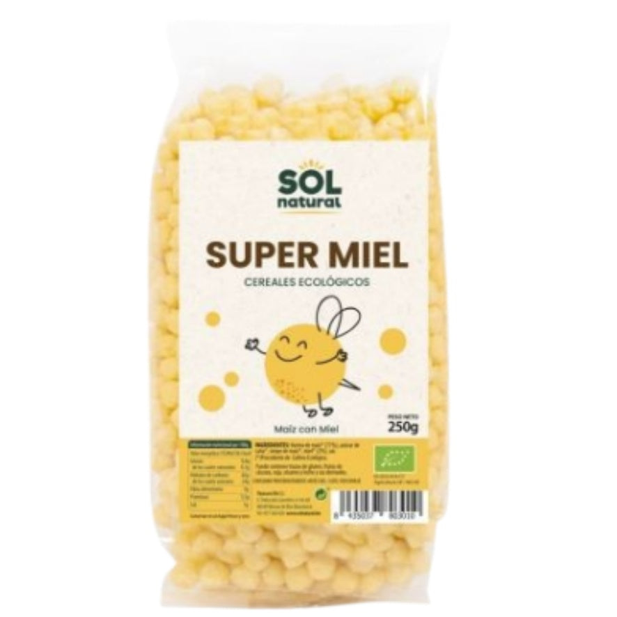 Cereales Bolitas de Maiz Super Miel Bio 250 gr | Sol Natural - Dietetica Ferrer