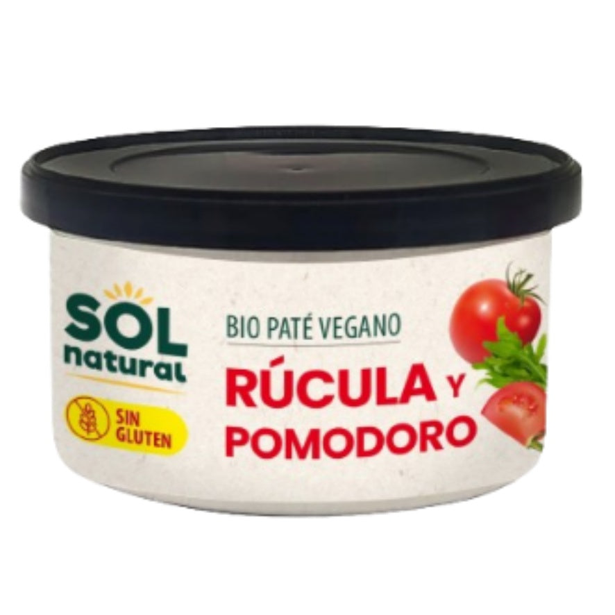 Pate Vegano de Rucula y Pomodoro Bio 125 gr | Sol Natural - Dietetica Ferrer