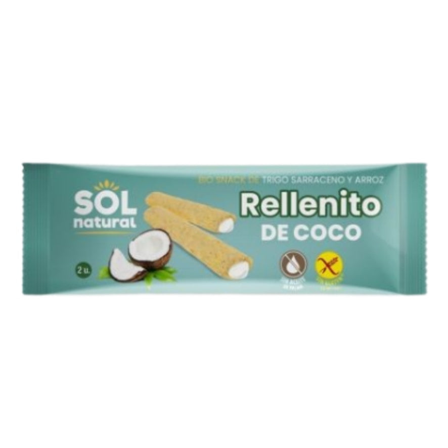 Rellenito de Coco Bio Sin Gluten 24 Unidades | Sol Natural - Dietetica Ferrer