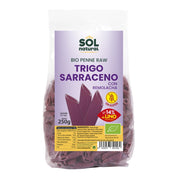 Penne Trigo Sarraceno Remolacha Lino Bio 250 gr | Sol Natural - Dietetica Ferrer