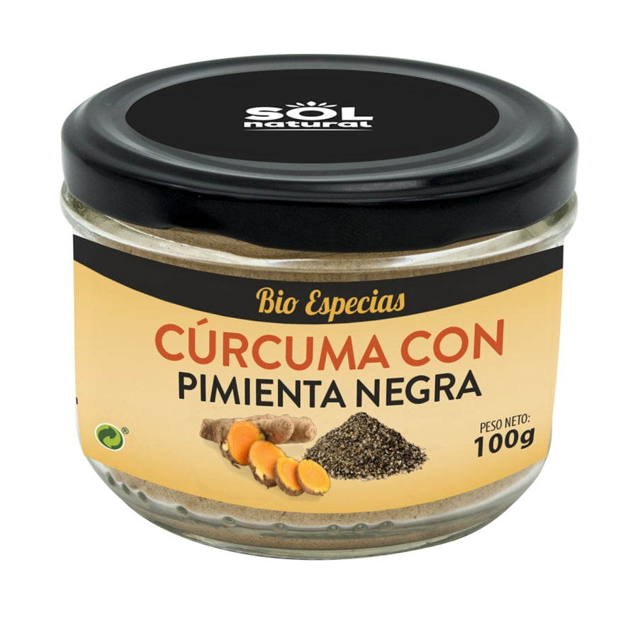 Curcuma Con Pimienta Negra Bio 100 gr | Sol Natural - Dietetica Ferrer