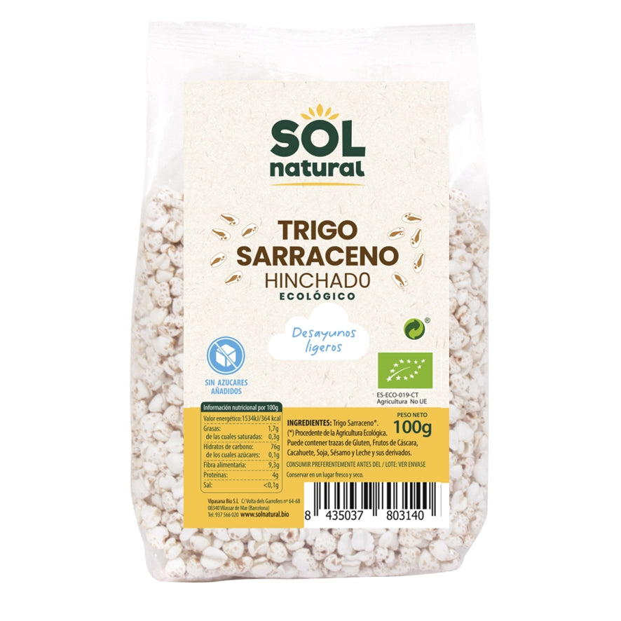 Trigo Sarraceno Hinchado Bio 100 gr | Sol Natural - Dietetica Ferrer