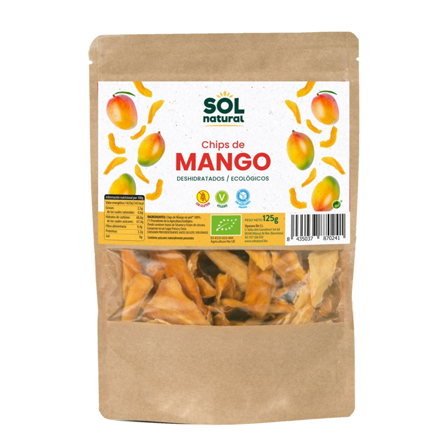 Chips de Mango Bio 125 gr | Sol Natural - Dietetica Ferrer