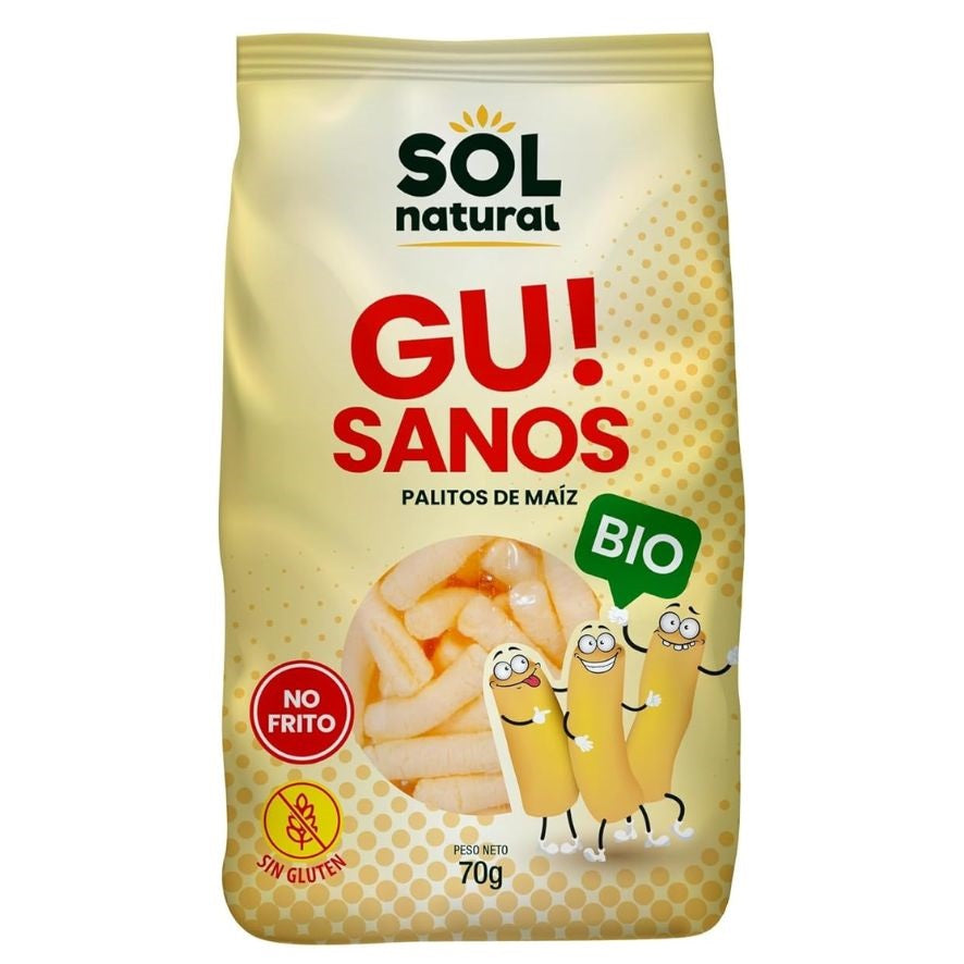 Gusanitos de Maiz Gigantes Bio 70 gr | Sol Natural - Dietetica Ferrer