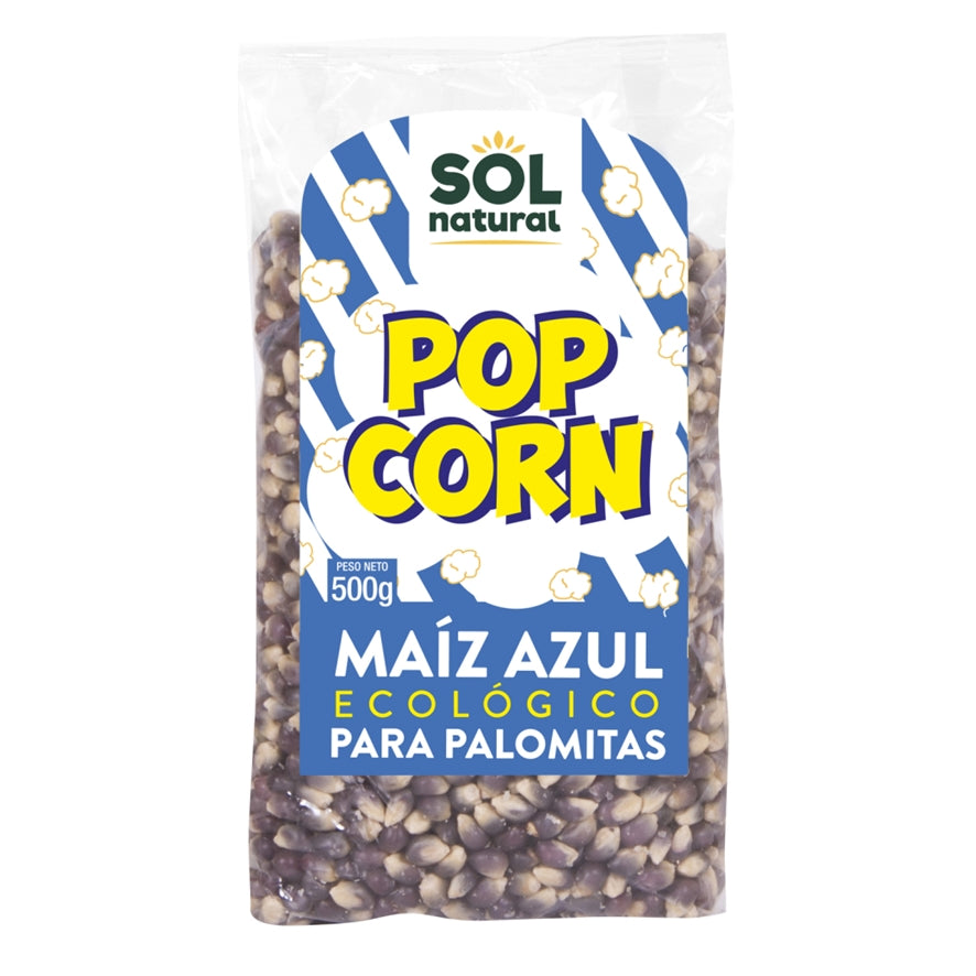 Milho Azul para Pipoca Bio 500 gr | sol natural