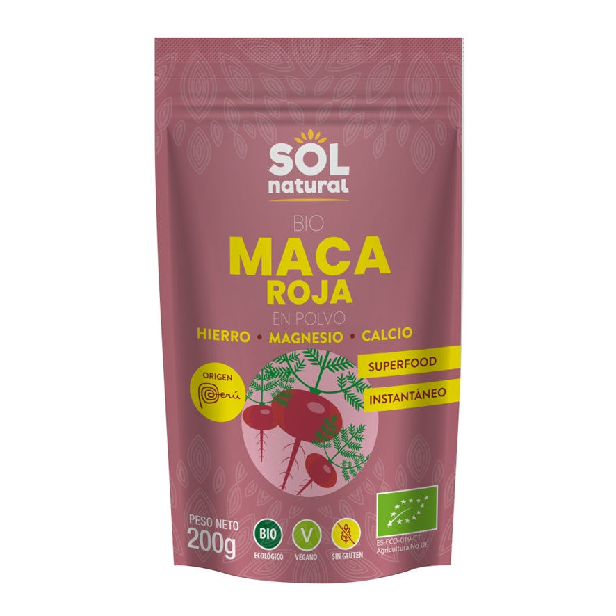 Maca Roja en Polvo Bio 200 gr | Sol Natural - Dietetica Ferrer
