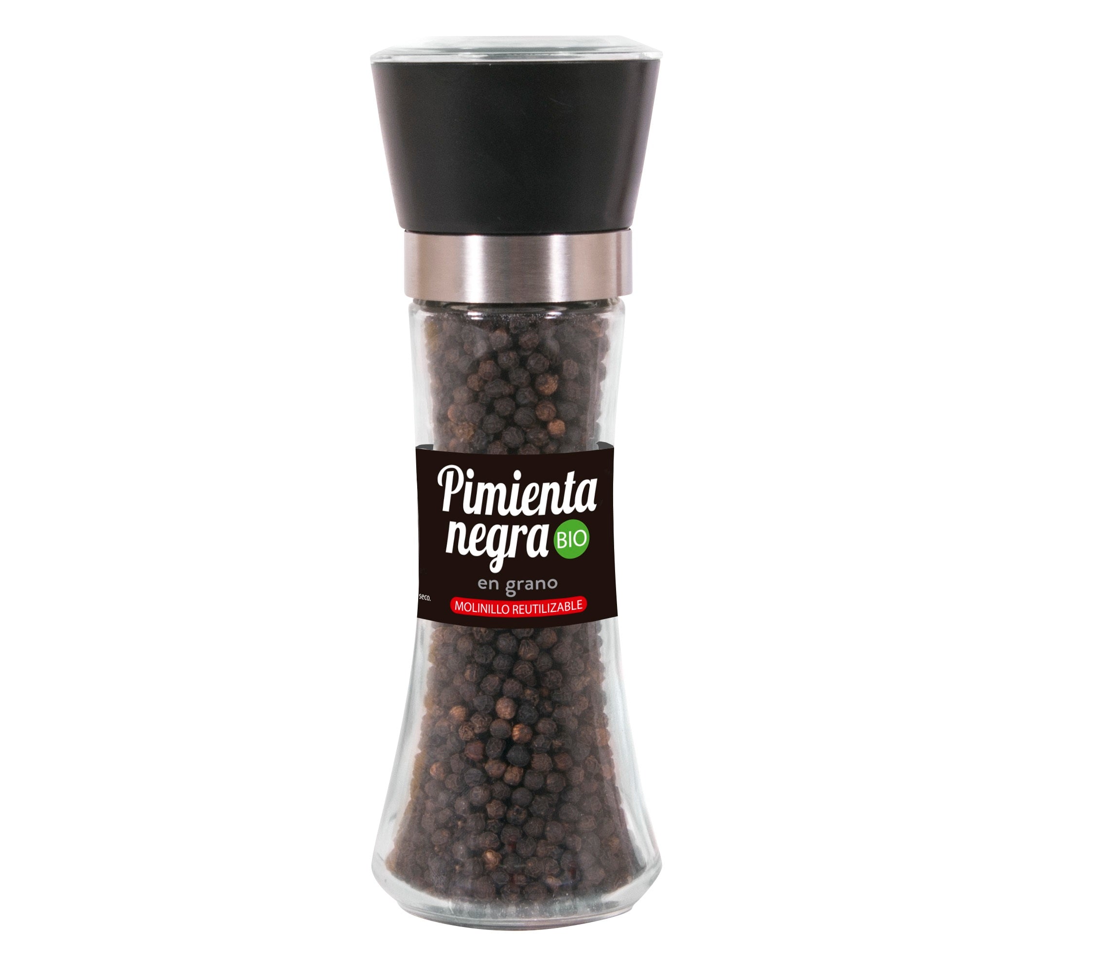 Molinillo con Pimienta Negra Bio 85 gr | Sol Natural - Dietetica Ferrer