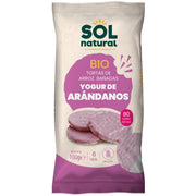 Tortas de Arroz Bañadas Con Yogur de Arandano Bio 6 Unidades | Sol Natural
