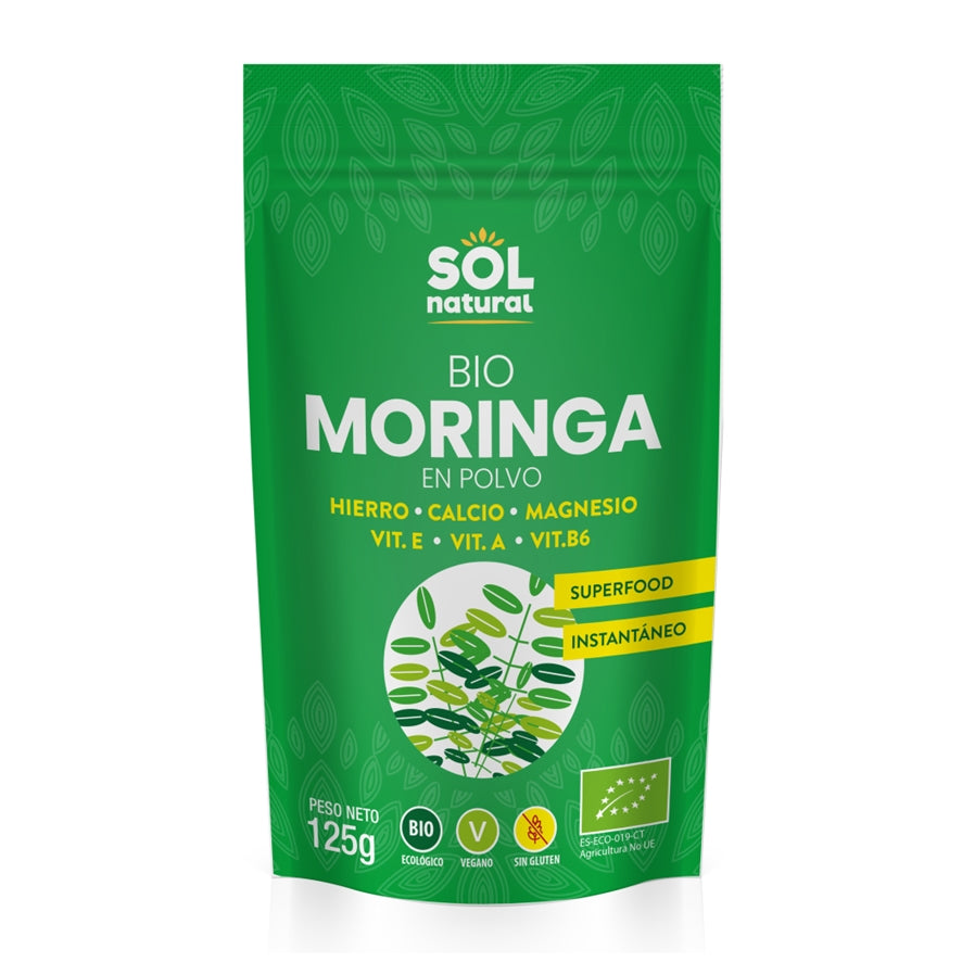 Moringa en Polvo Bio 125 gr | Sol Natural - Dietetica Ferrer