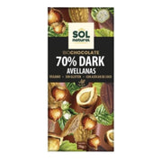 Chocolate Negro 70% con Avellanas Bio 70 gr | Sol Natural - Dietetica Ferrer