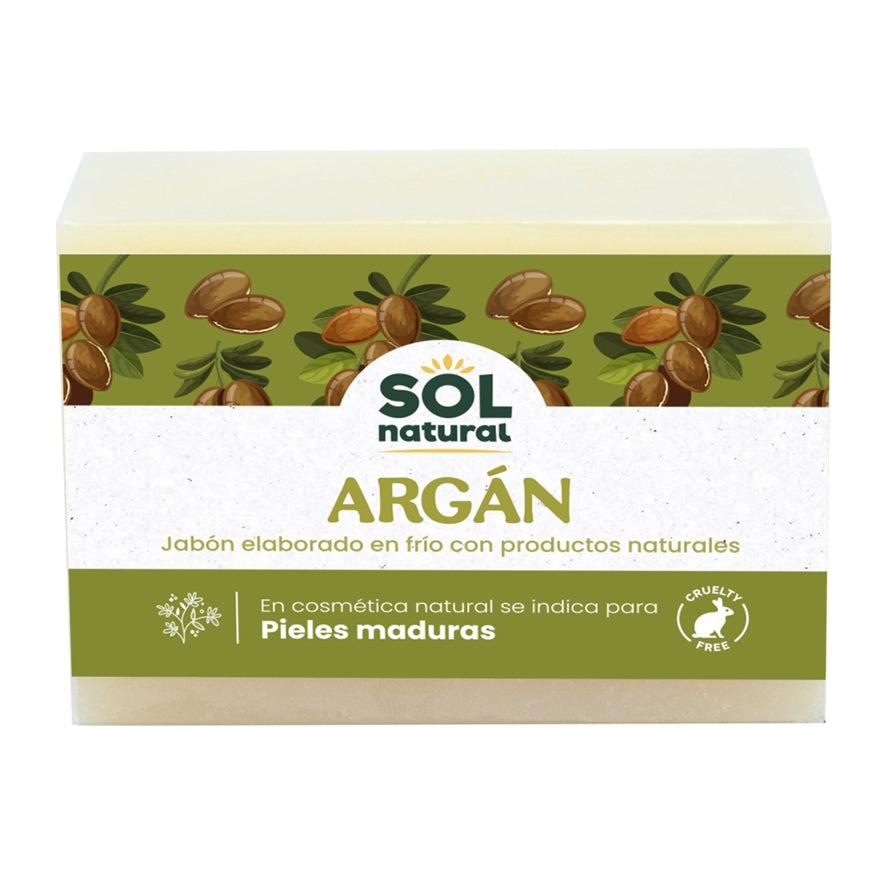 Jabon Natural de Argan 100 gr | Sol Natural - Dietetica Ferrer