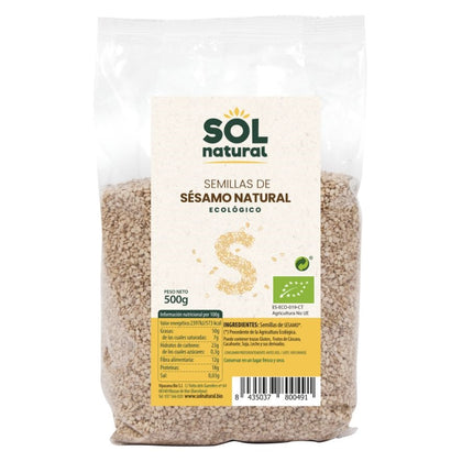 Semillas de Sesamo Natural 500 gr Bio | Sol Natural - Dietetica Ferrer