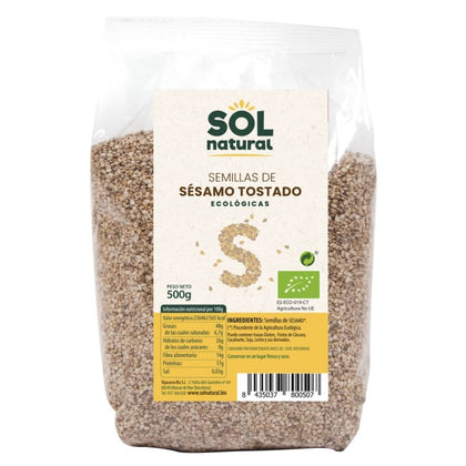 Semillas de Sesamo Tostado 500 gr Bio | Sol Natural - Dietetica Ferrer