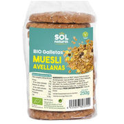 Galletas de Muesli con Avellanas Bio 250 gr | Sol Natural - Dietetica Ferrer