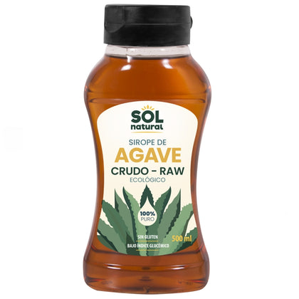 Sirope de Agave Crudo Raw Bio 500 ml | Sol Natural - Dietetica Ferrer