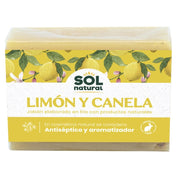 Jabon Natural de Limon y Canela 100 gr | Sol Natural - Dietetica Ferrer