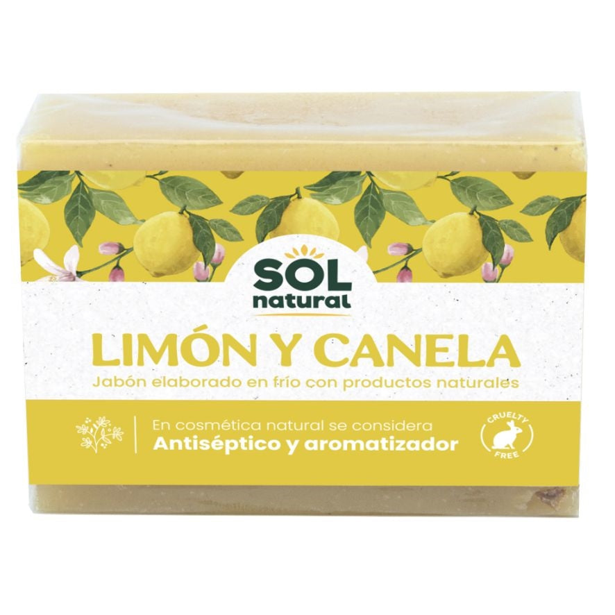 Jabon Natural de Limon y Canela 100 gr | Sol Natural