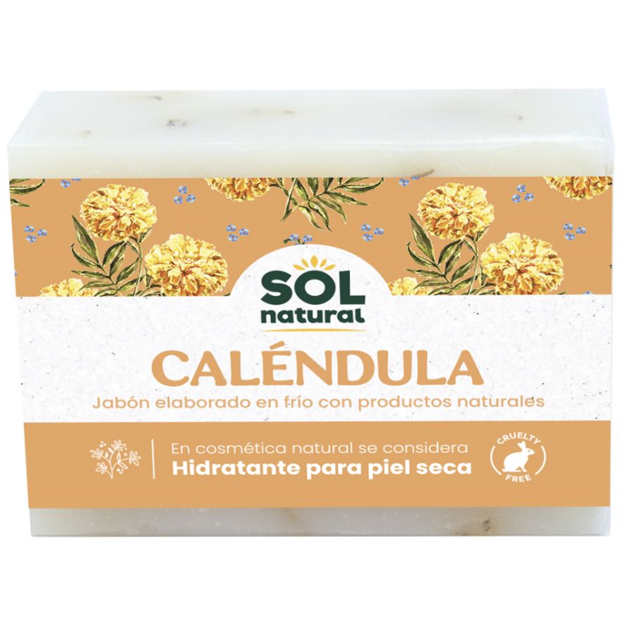 Jabon Natural de Calendula 100 gr | Sol Natural - Dietetica Ferrer