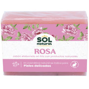 Jabon Natural de Petalos de Rosa 100 gr | Sol Natural - Dietetica Ferrer
