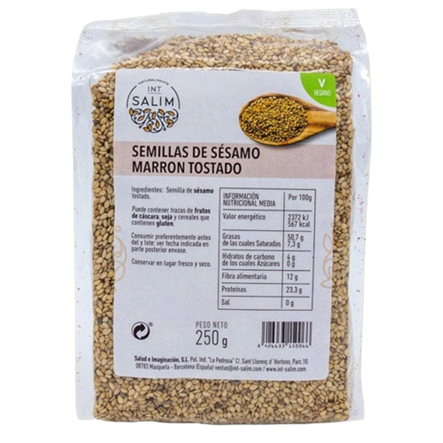 Sesamo Marron Tostado 250 gr | Int Salim - Dietetica Ferrer