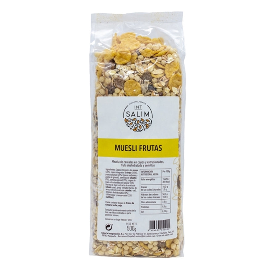 Muesli Frutas 500 gr | Int Salim - Dietetica Ferrer