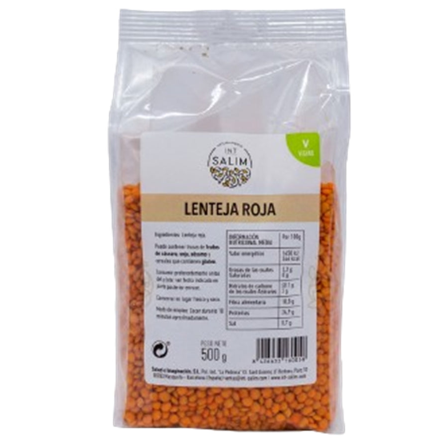 Lenteja Roja 500 gr | Int Salim - Dietetica Ferrer