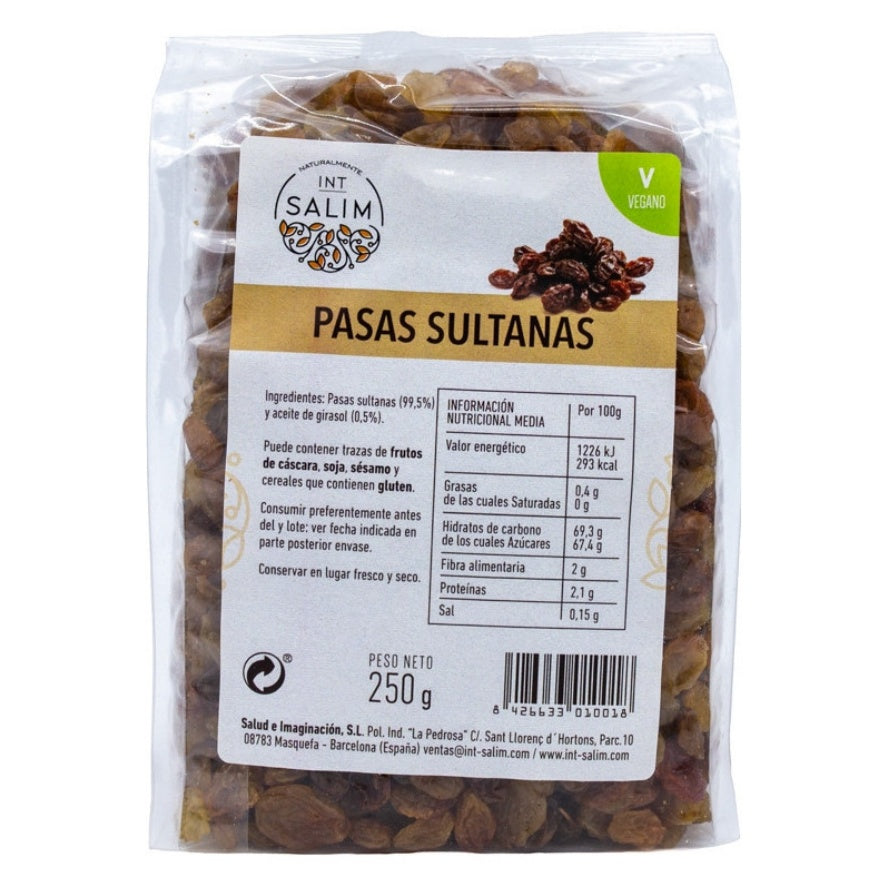 Pasas Sultanas 250 gr | Int Salim - Dietetica Ferrer
