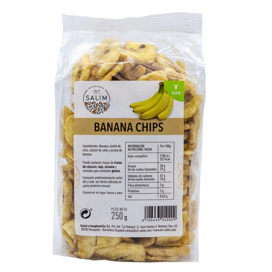 Banana Chips 250 gr | Int Salim - Dietetica Ferrer