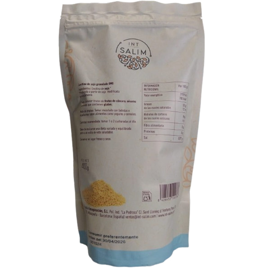 Lecitina de Soja Granulada 400 gr | Int Salim - Dietetica Ferrer