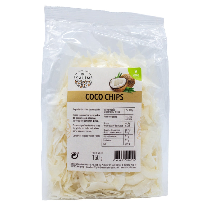 Coco Chips 150 gr | Int Salim - Dietetica Ferrer