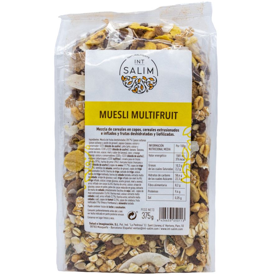 Muesli Multifruit 375 gr | Int Salim - Dietetica Ferrer