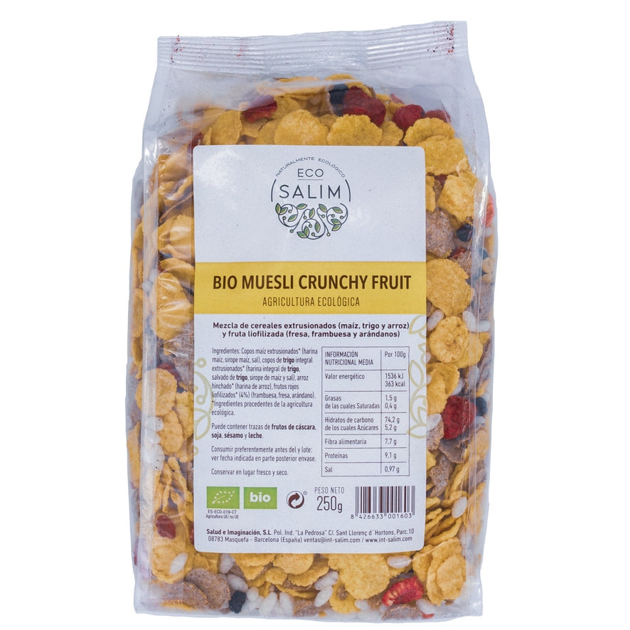 Bio Muesli Crocante de Frutas 250 gr | Eco Salim