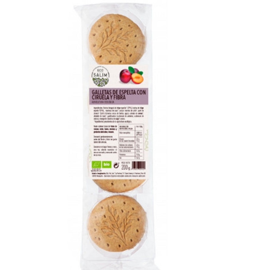 Biscoitos Integrais de Ameixa e Fibra 200 gr | Eco Salim