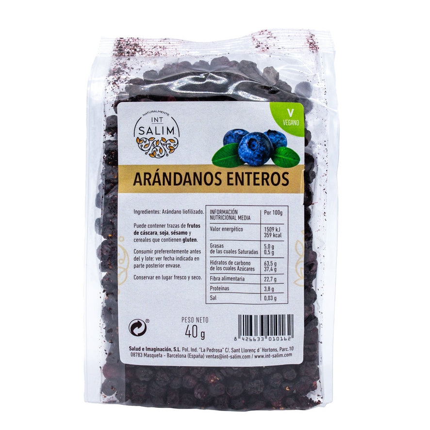 Mirtilos Inteiros Negros 40 gr | Eco Salim
