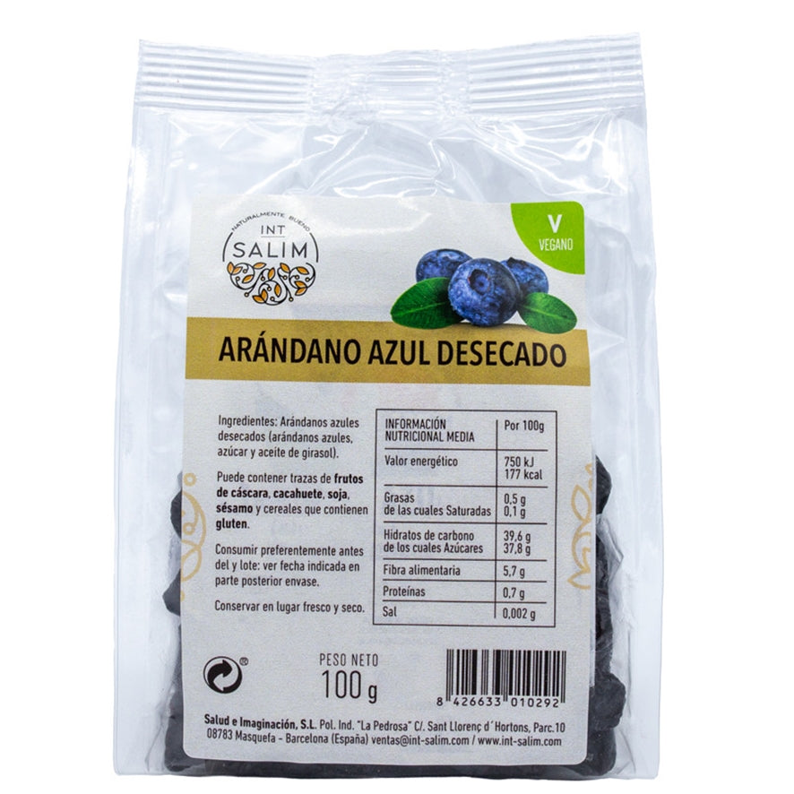 Arandano Azul Desecado 100 gr | Int Salim - Dietetica Ferrer