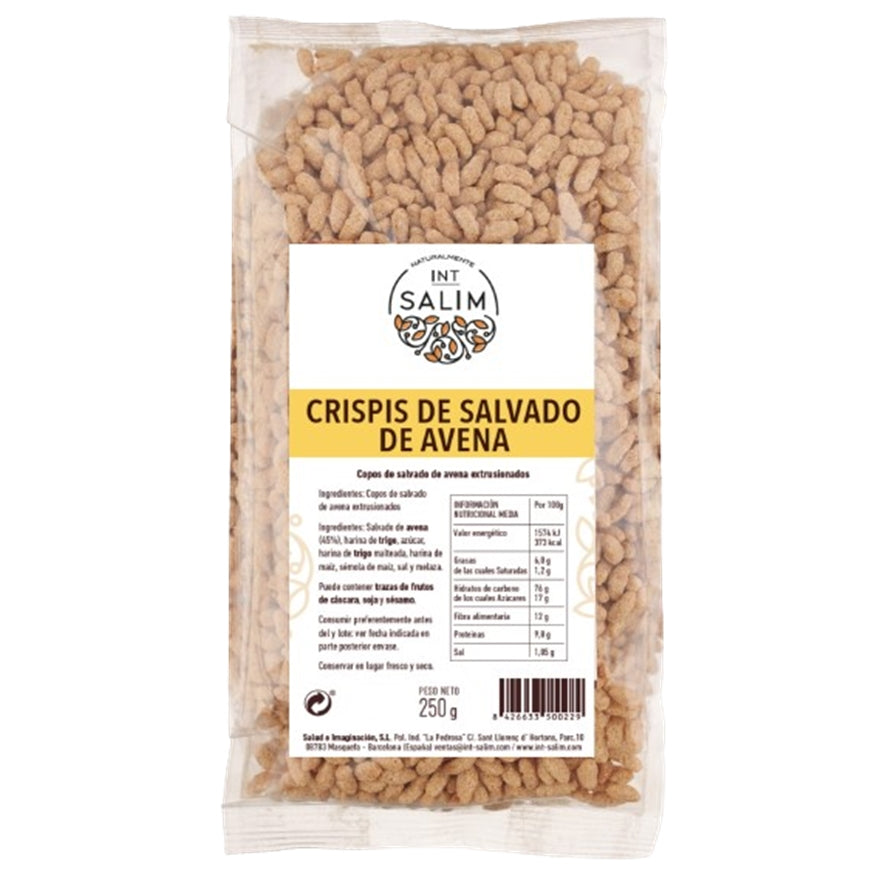 Crispis de Salvado de Avena 250 gr | Int Salim - Dietetica Ferrer
