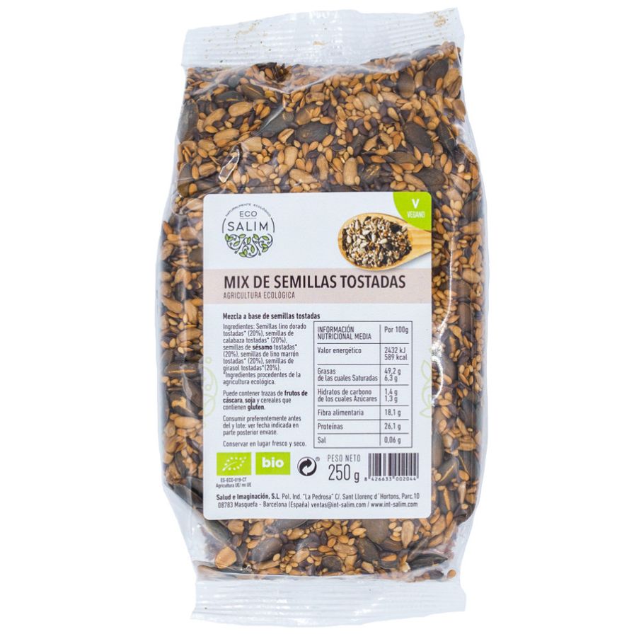 Mistura de Sementes Assadas 250 gr | Eco Salim