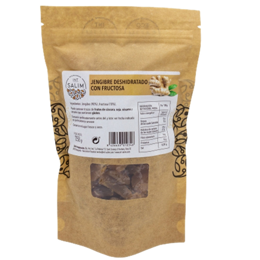 Jengibre Deshidratado Endulzado con Fructosa 250 gr | Int Salim - Dietetica Ferrer