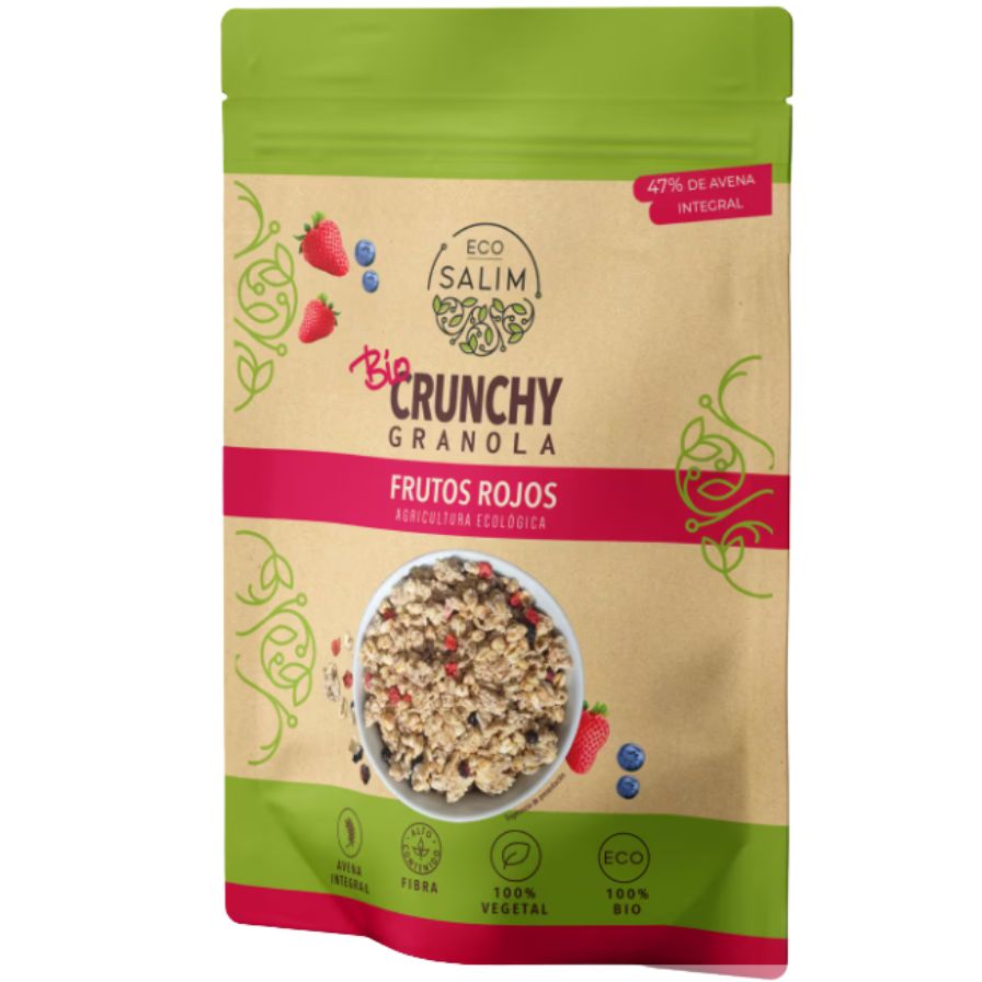 Bio Muesli Aveia Crocante e Frutos Vermelhos 250 gr | Eco Salim