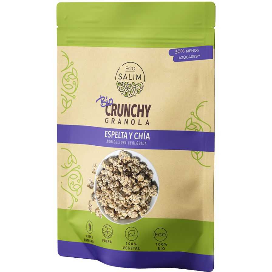 Muesli Crunchy Chia Orgânico 250 gr | Eco Salim