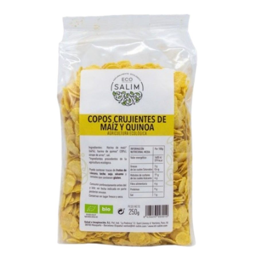 Flocos de Milho e Quinoa Crocantes 250 gr | Eco Salim