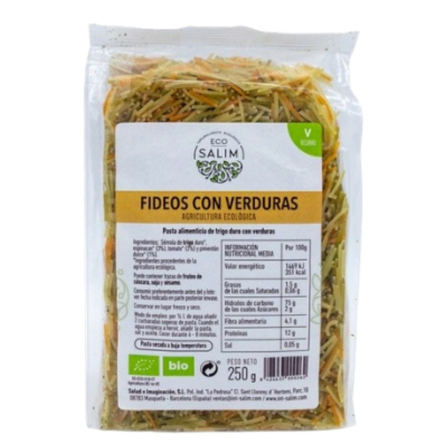 Massa Fina com Legumes 250 gr | Eco Salim