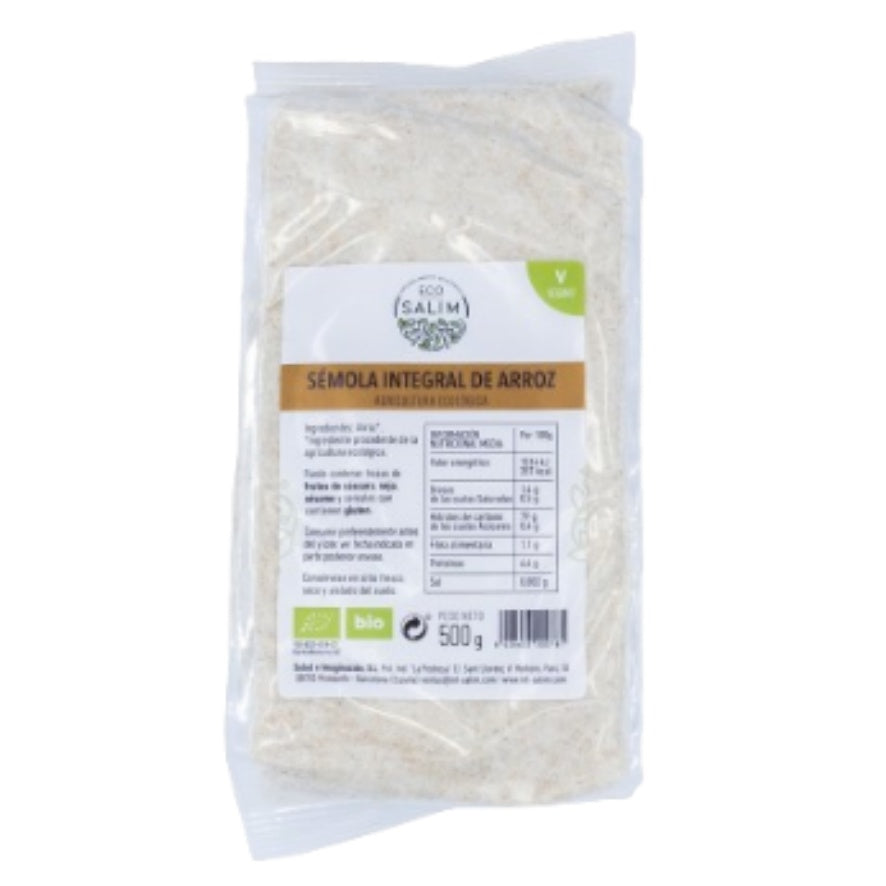 Sêmola de Arroz Integral 500 gr | Eco Salim